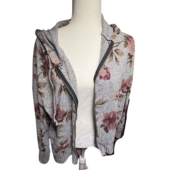 Maurices Heather Gray Knit Hoodie - Picture 2 of 8